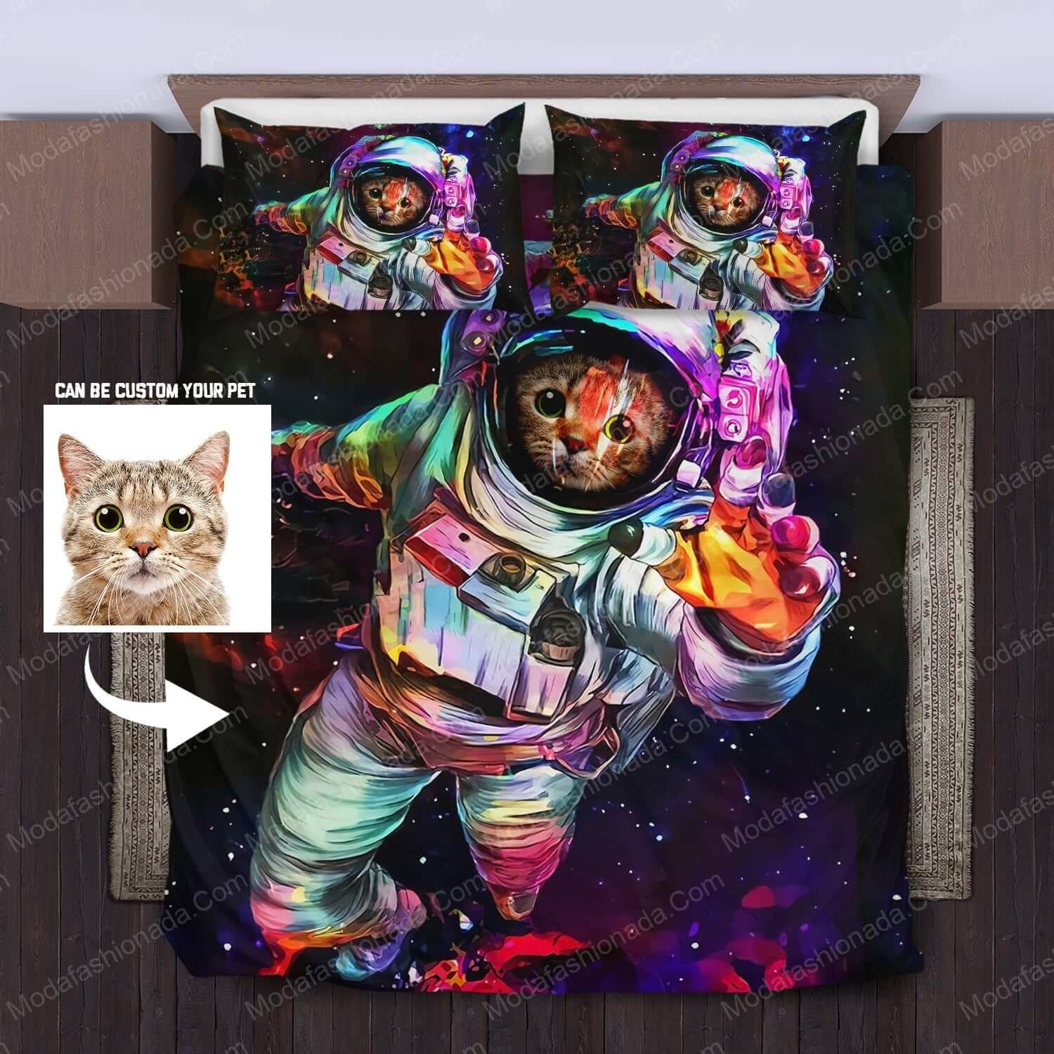 Astronaut Cat Bedding Sets - Modafashionada.Com