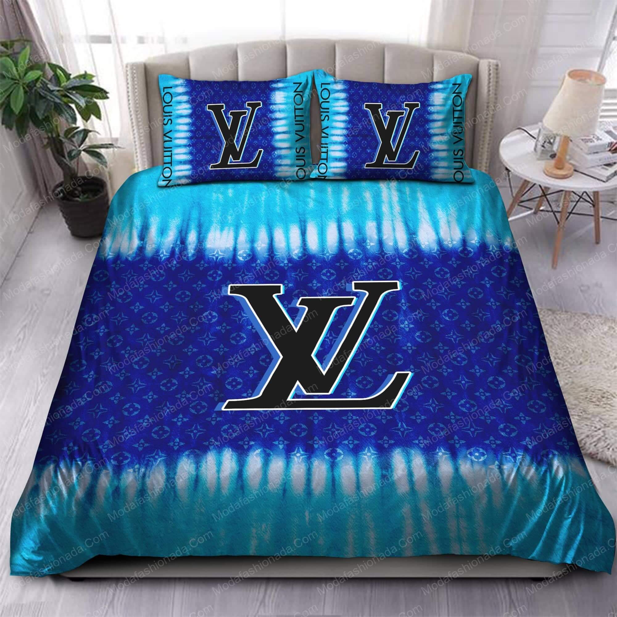 Tie Dye Louis Vuitton Bedding Sets 01 - Modafashionada.Com