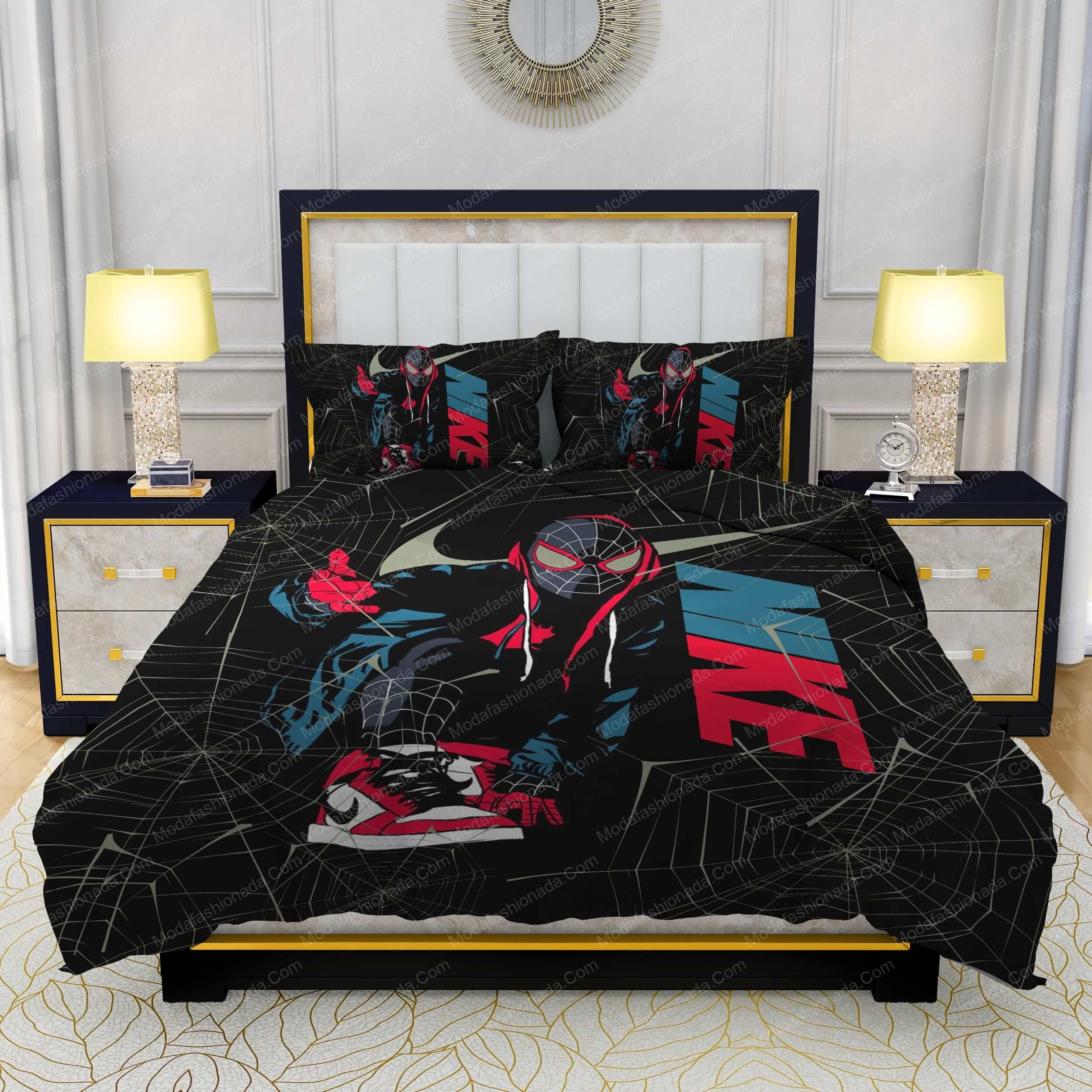 Famous Nike Air Jordan and Spider Man Design & Quality Comfortable 4 Pieces Bedding Sets - Modafashionada.Com