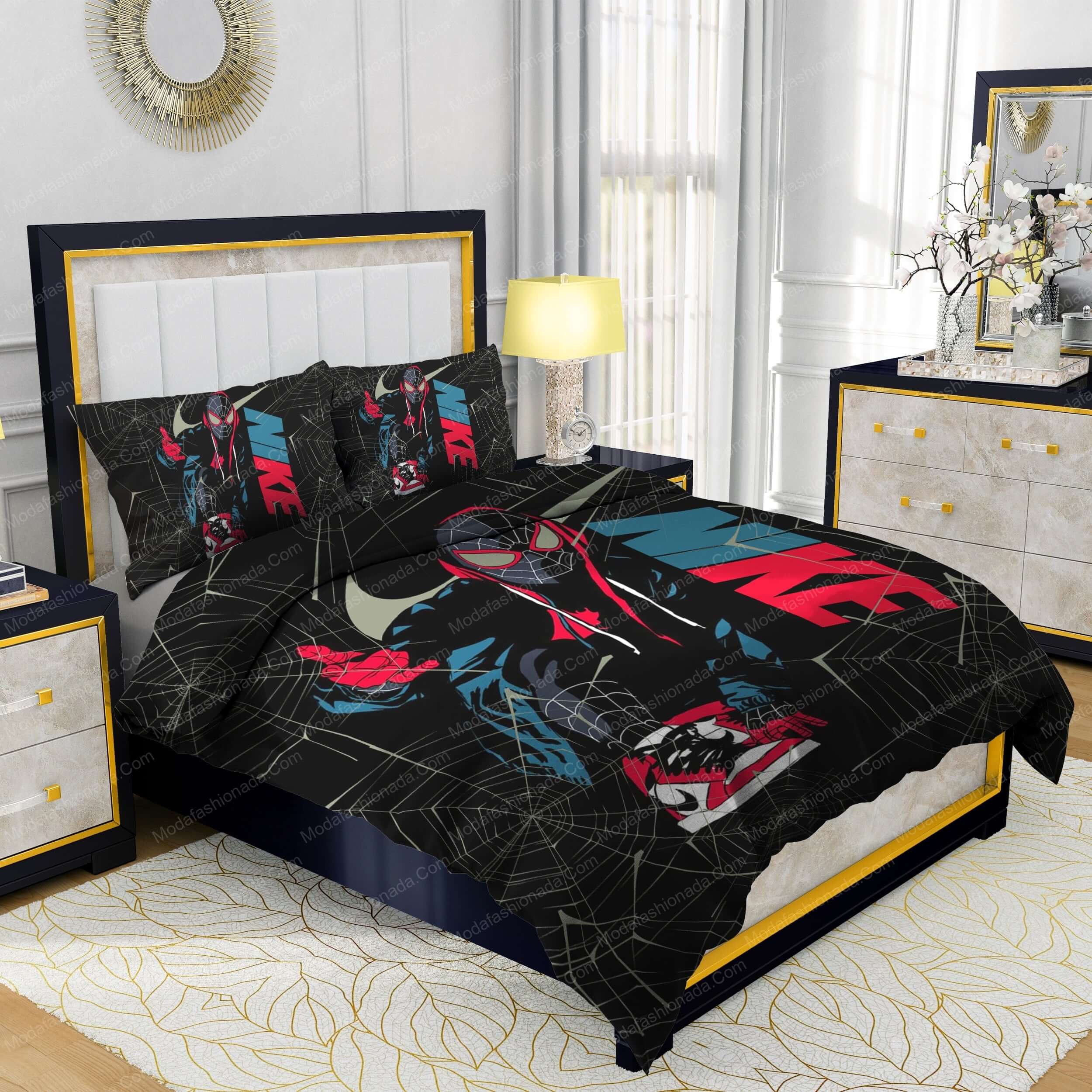 Famous Nike Air Jordan and Spider Man Design & Quality Comfortable 4 Pieces Bedding Sets - Modafashionada.Com Famous Nike Air Jordan and Spider Man Design & Quality Comfortable 4 Pieces Bedding Sets - Modafashionada.Com