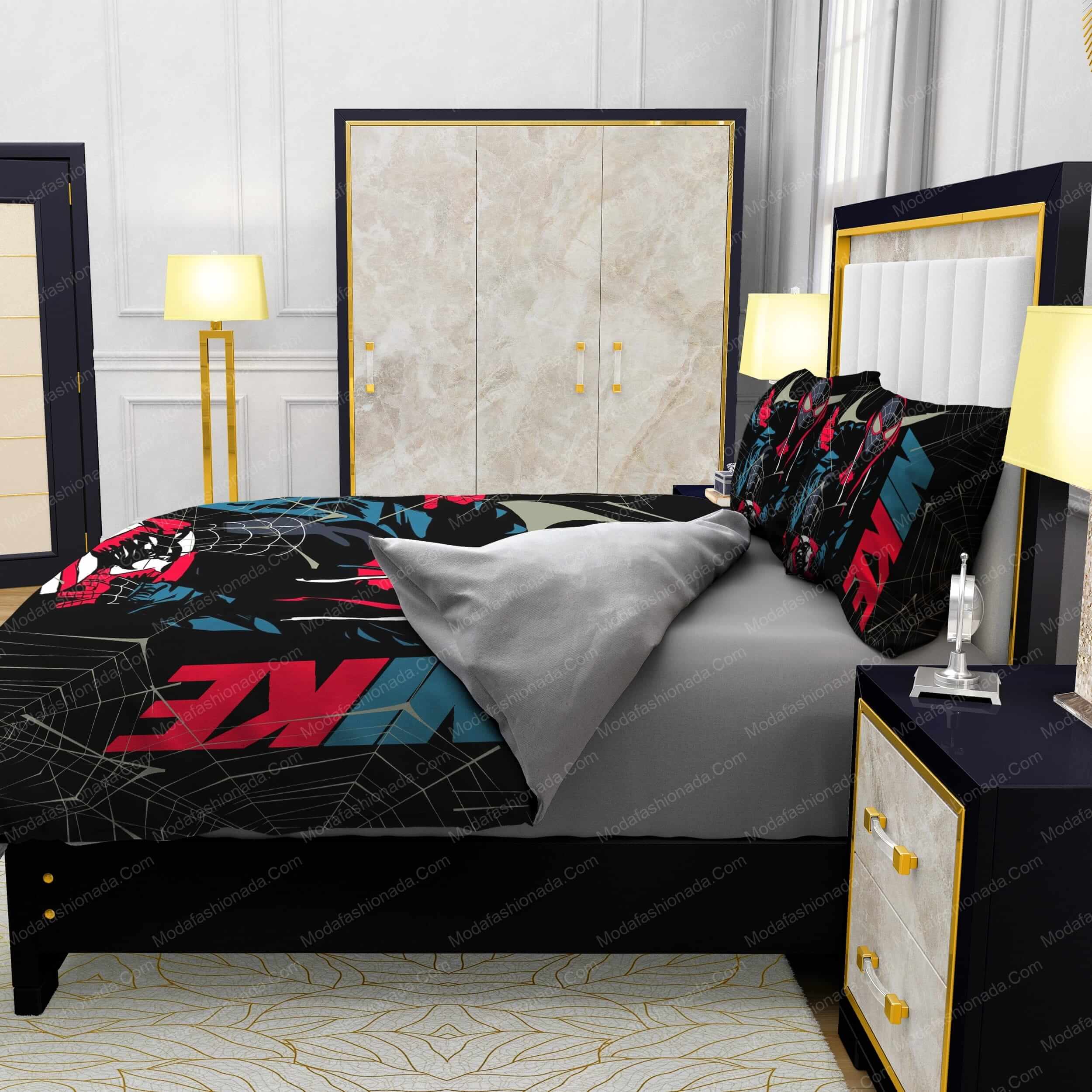 Famous Nike Air Jordan and Spider Man Design & Quality Comfortable 4 Pieces Bedding Sets - Modafashionada.Com Famous Nike Air Jordan and Spider Man Design & Quality Comfortable 4 Pieces Bedding Sets - Modafashionada.Com