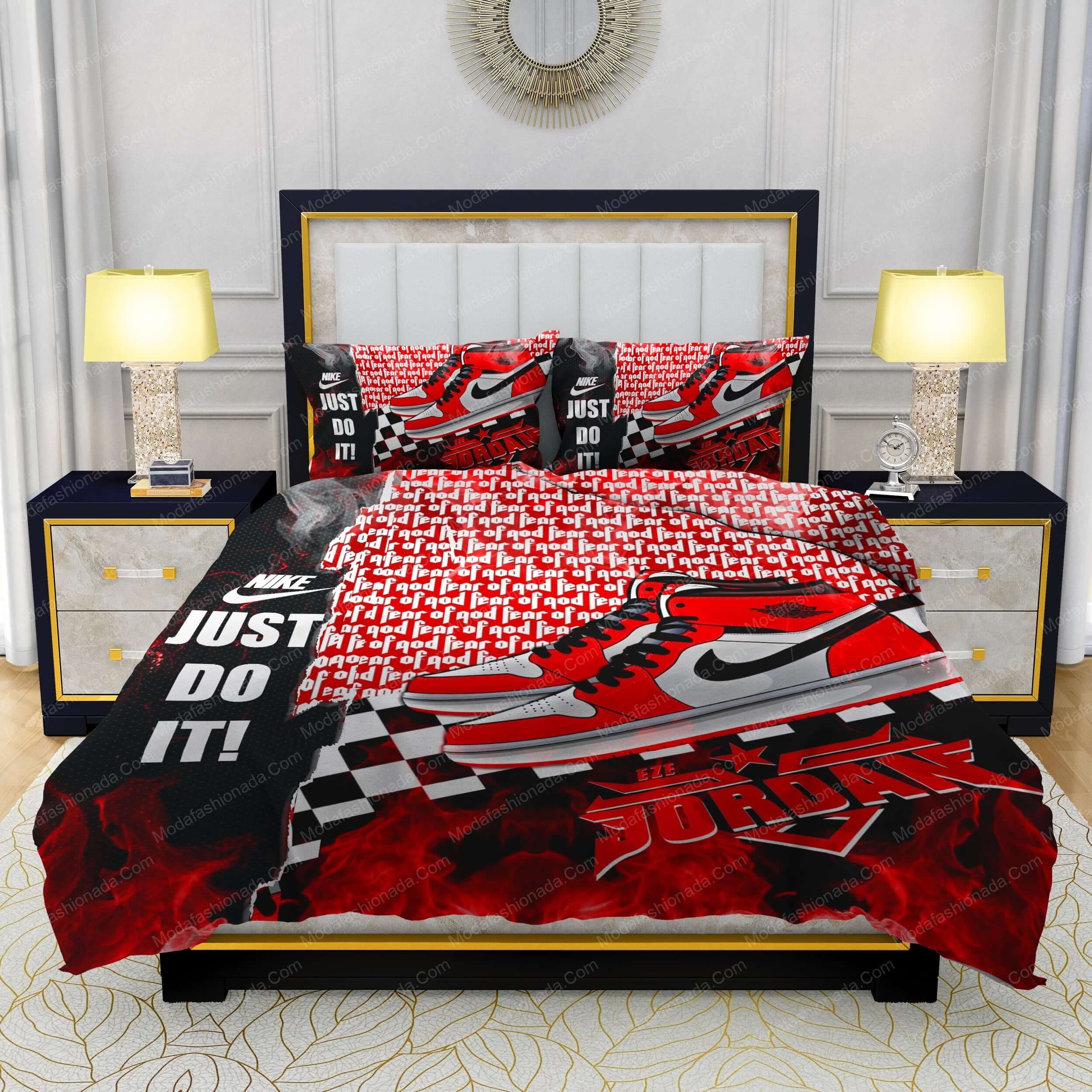 Famous Nike Air Jordan Fear Of God Bedding Sets - Modafashionada.Com
