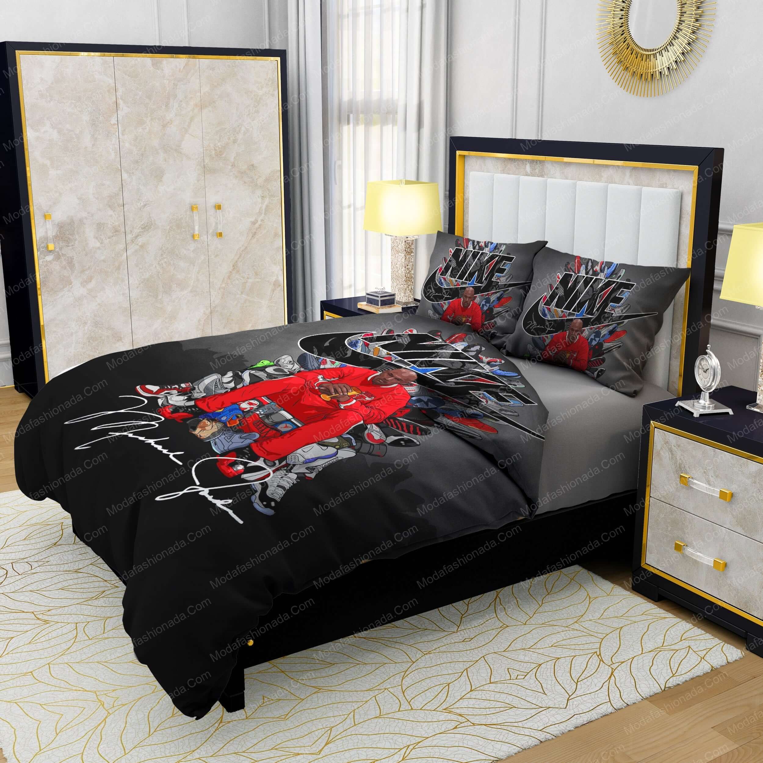 Michael Jordan Shoes Nike Bedding Sets - Modafashionada.Com Michael Jordan Shoes Nike Bedding Sets - Modafashionada.Com