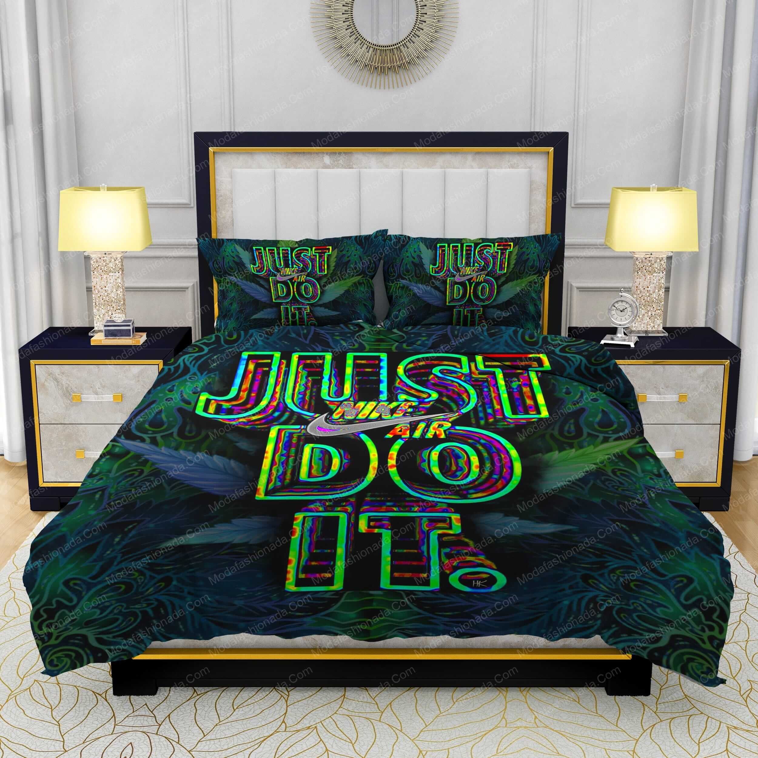 Famous Nike Weed Design & Quality Comfortable 4 Pieces Bedding Sets - Modafashionada.Com