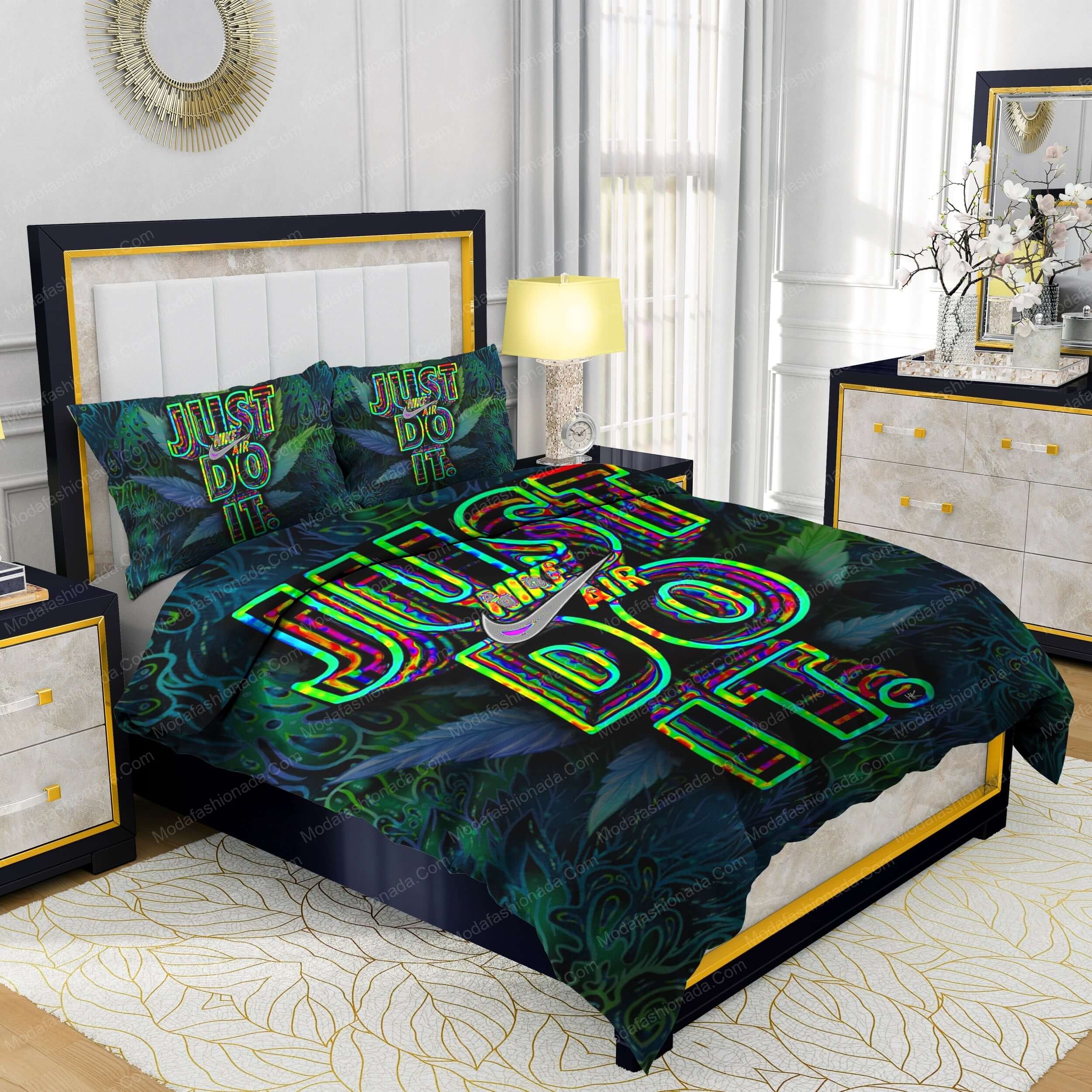 Famous Nike Weed Design & Quality Comfortable 4 Pieces Bedding Sets - Modafashionada.Com Famous Nike Weed Design & Quality Comfortable 4 Pieces Bedding Sets - Modafashionada.Com