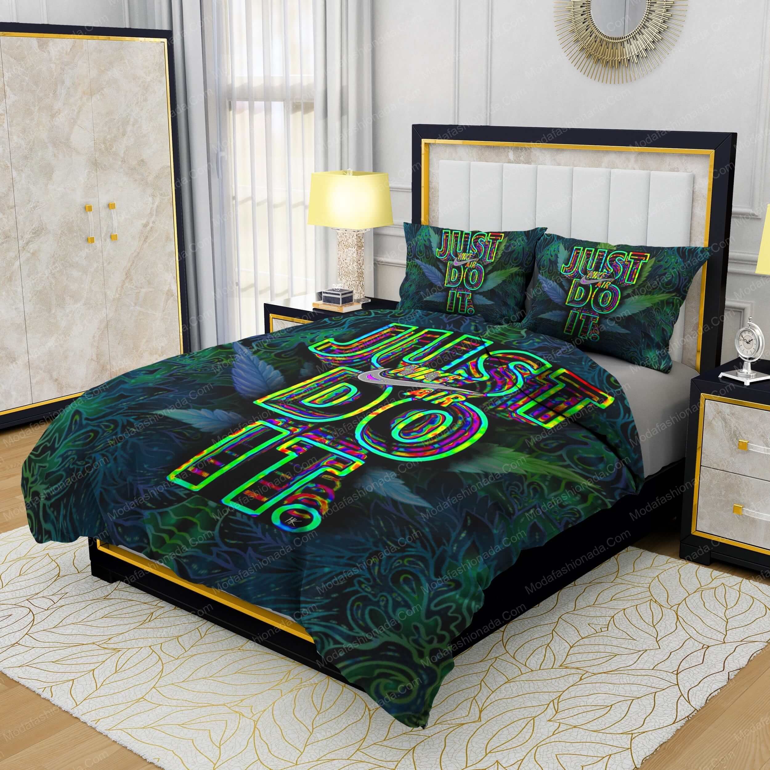 Famous Nike Weed Design & Quality Comfortable 4 Pieces Bedding Sets - Modafashionada.Com Famous Nike Weed Design & Quality Comfortable 4 Pieces Bedding Sets - Modafashionada.Com