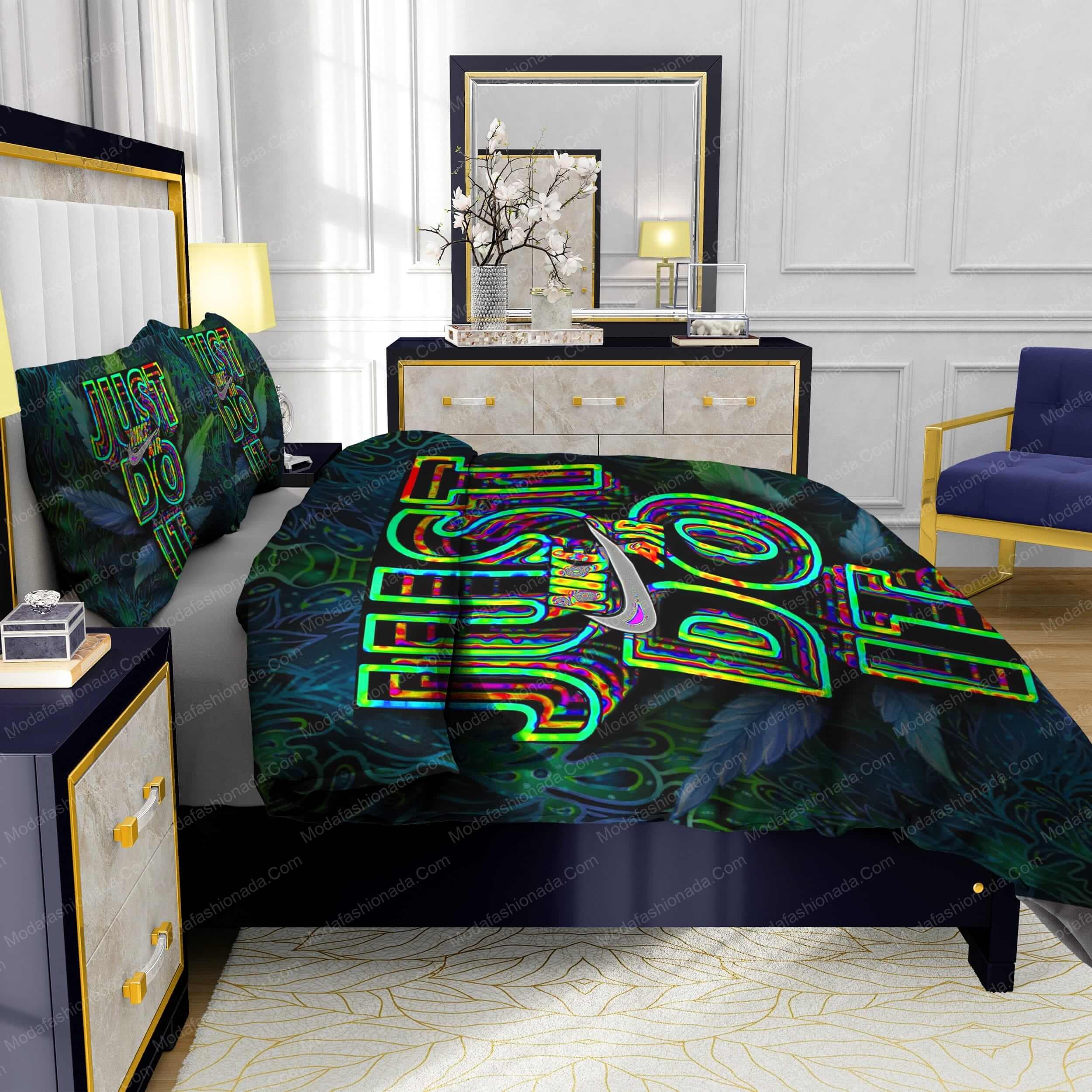Famous Nike Weed Design & Quality Comfortable 4 Pieces Bedding Sets - Modafashionada.Com Famous Nike Weed Design & Quality Comfortable 4 Pieces Bedding Sets - Modafashionada.Com