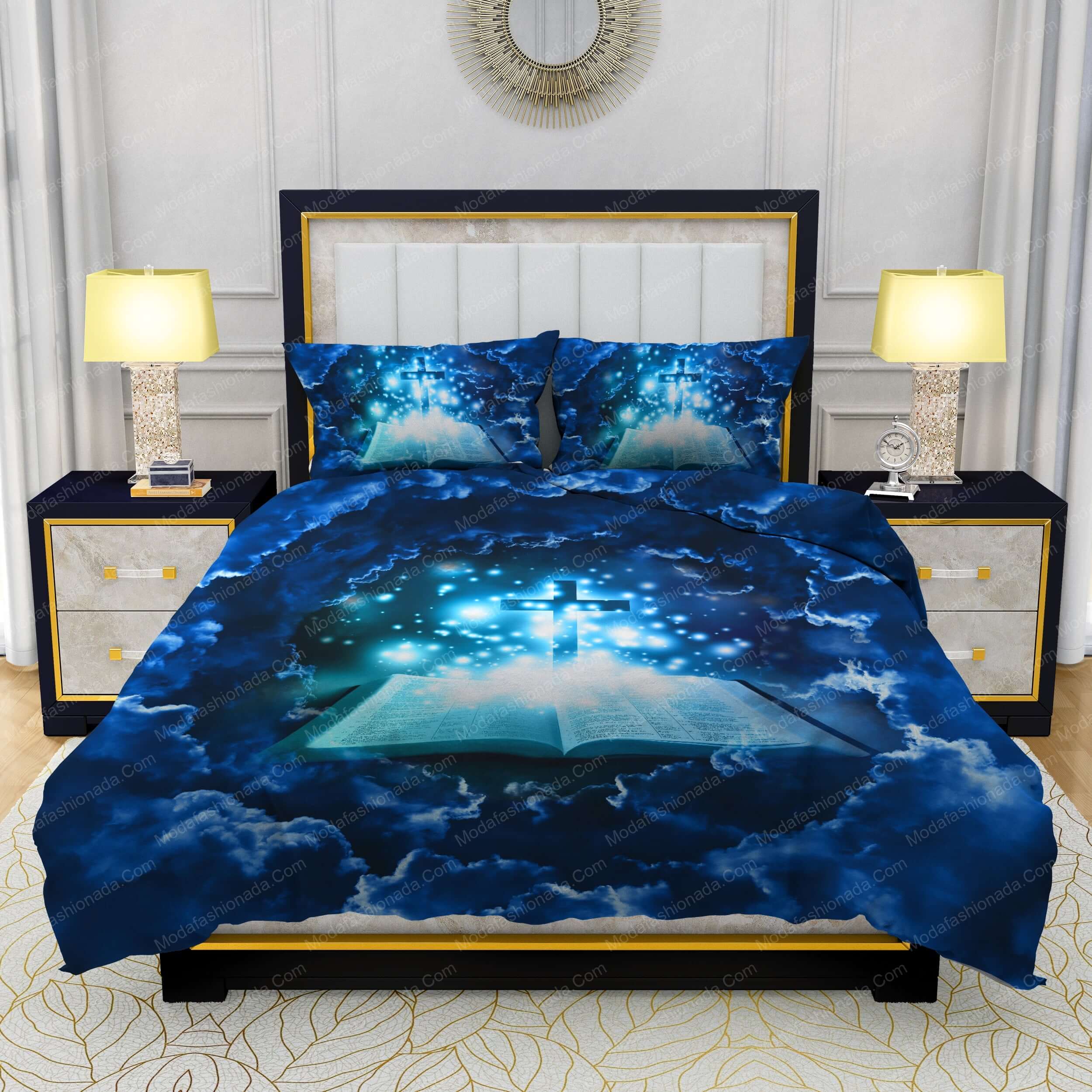 Jesus Cross And Bible Guide The Way To Heaven Bedding Sets - Modafashionada.Com