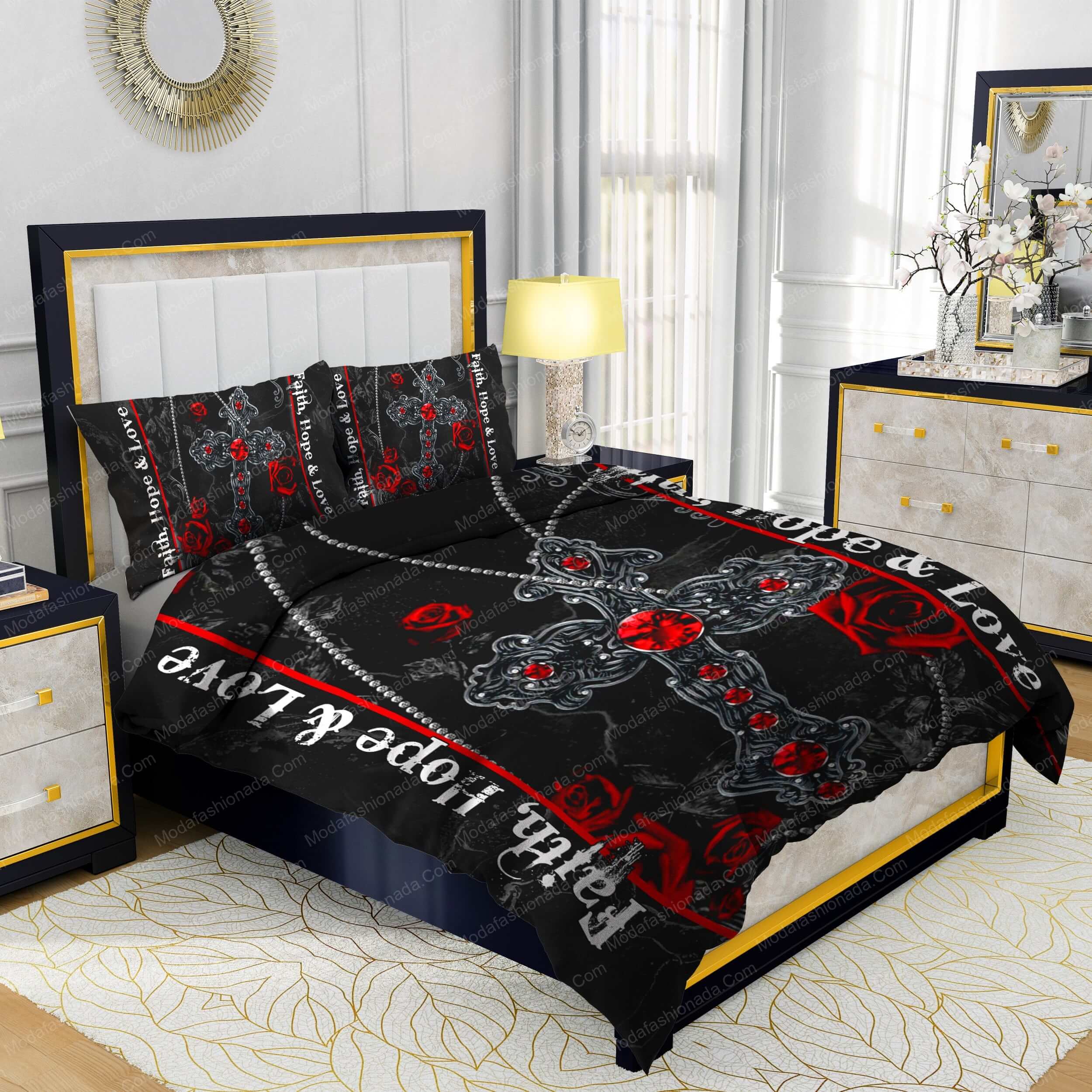 Jesus Cross Faith, Hope & Love Bedding Sets - Modafashionada.Com Jesus Cross Faith, Hope & Love Bedding Sets - Modafashionada.Com