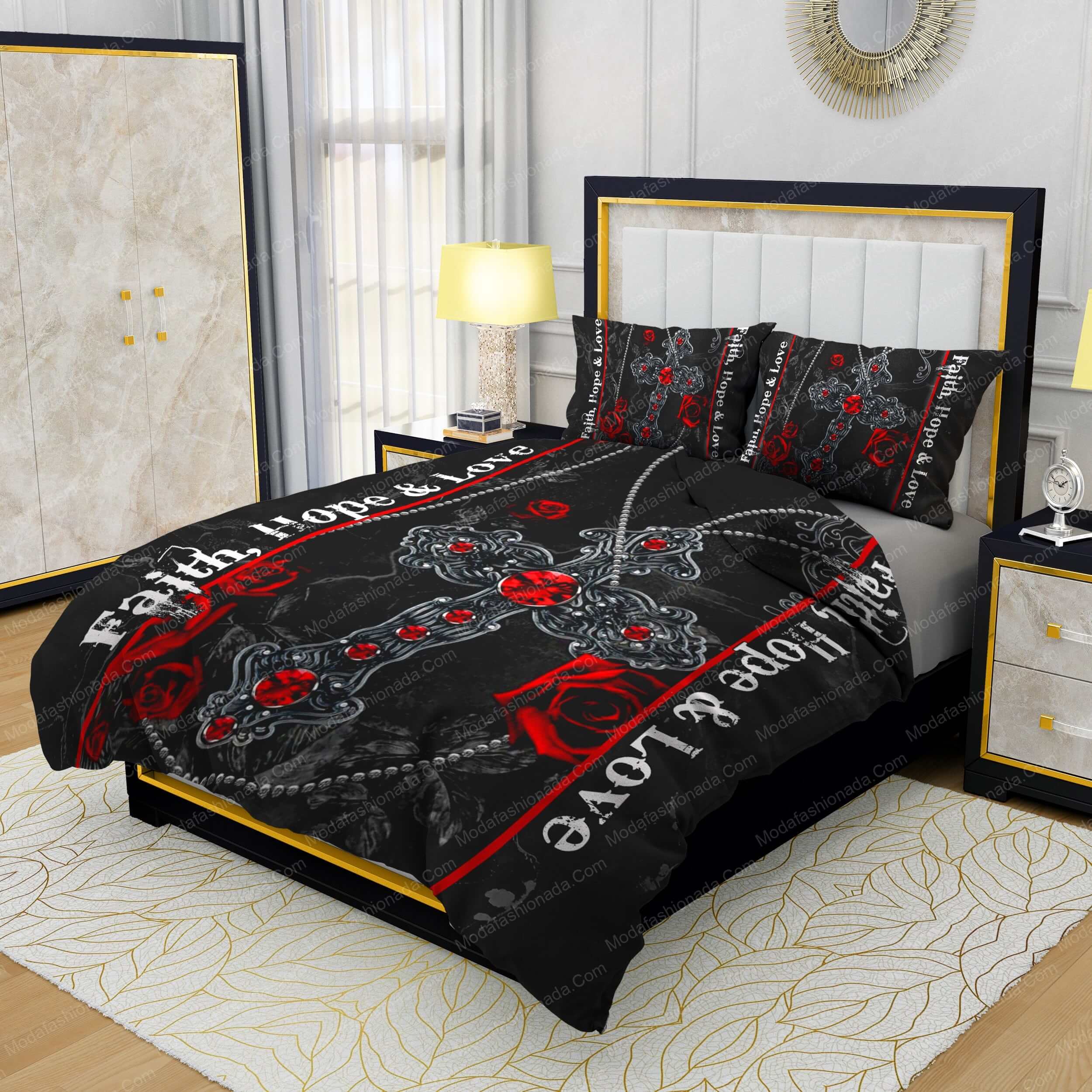 Jesus Cross Faith, Hope & Love Bedding Sets - Modafashionada.Com Jesus Cross Faith, Hope & Love Bedding Sets - Modafashionada.Com