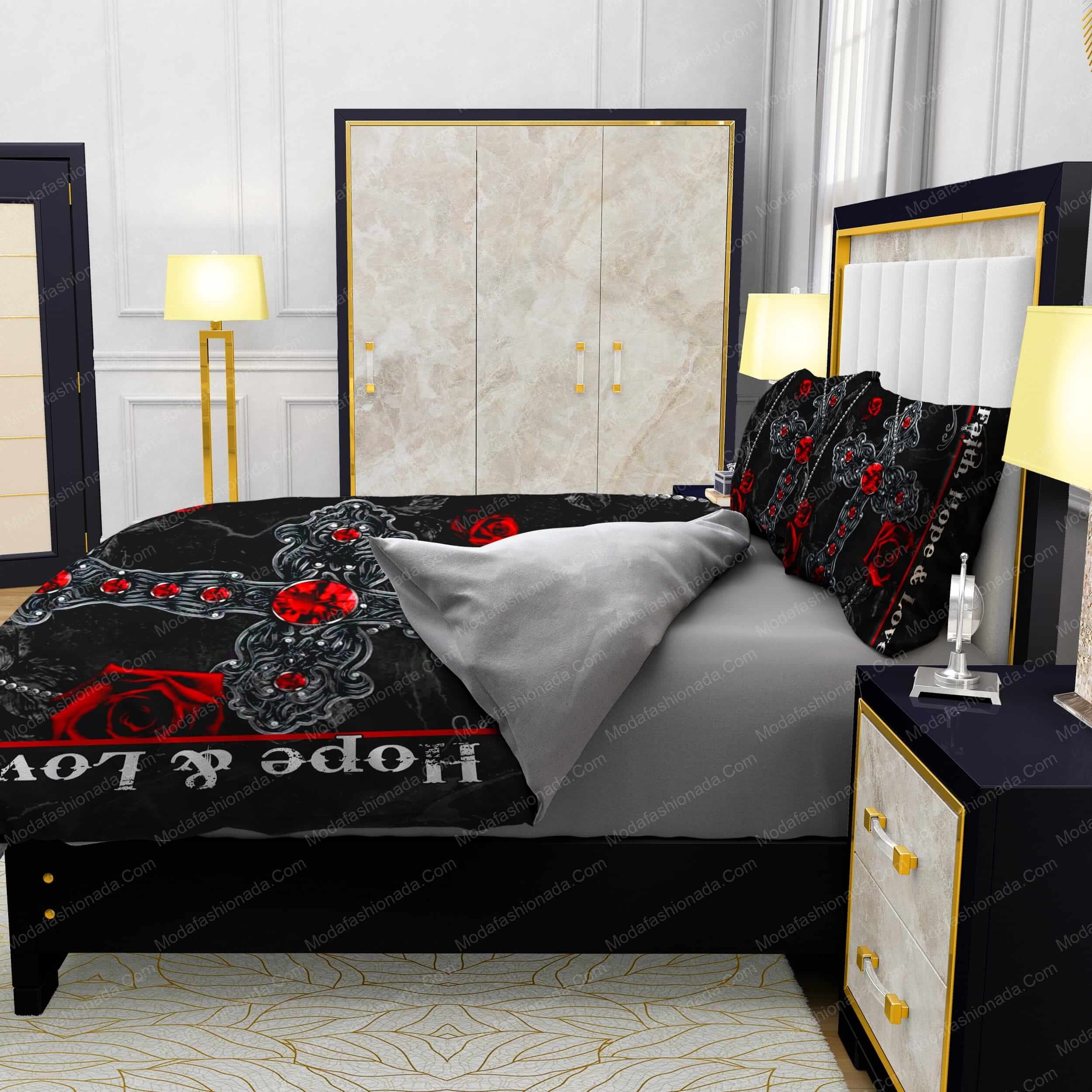 Jesus Cross Faith, Hope & Love Bedding Sets - Modafashionada.Com Jesus Cross Faith, Hope & Love Bedding Sets - Modafashionada.Com