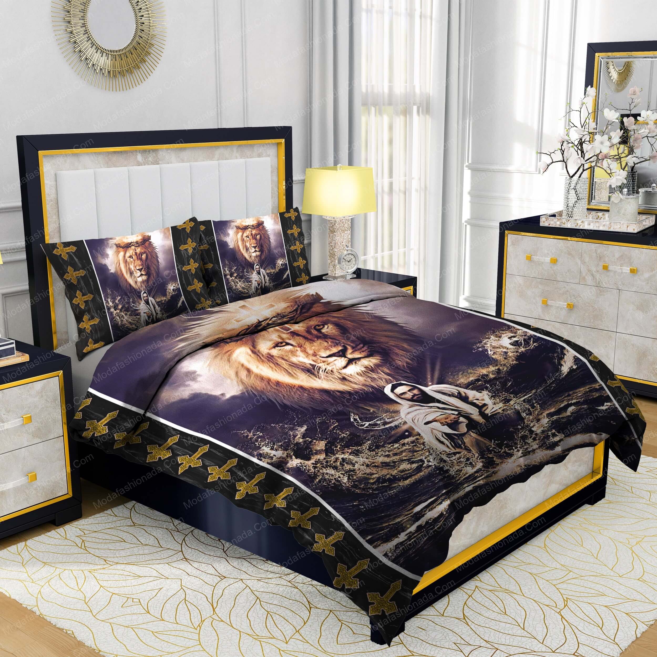 Jesus Reaching In The Water Lion Bedding Sets - Modafashionada.Com Jesus Reaching In The Water Lion Bedding Sets - Modafashionada.Com