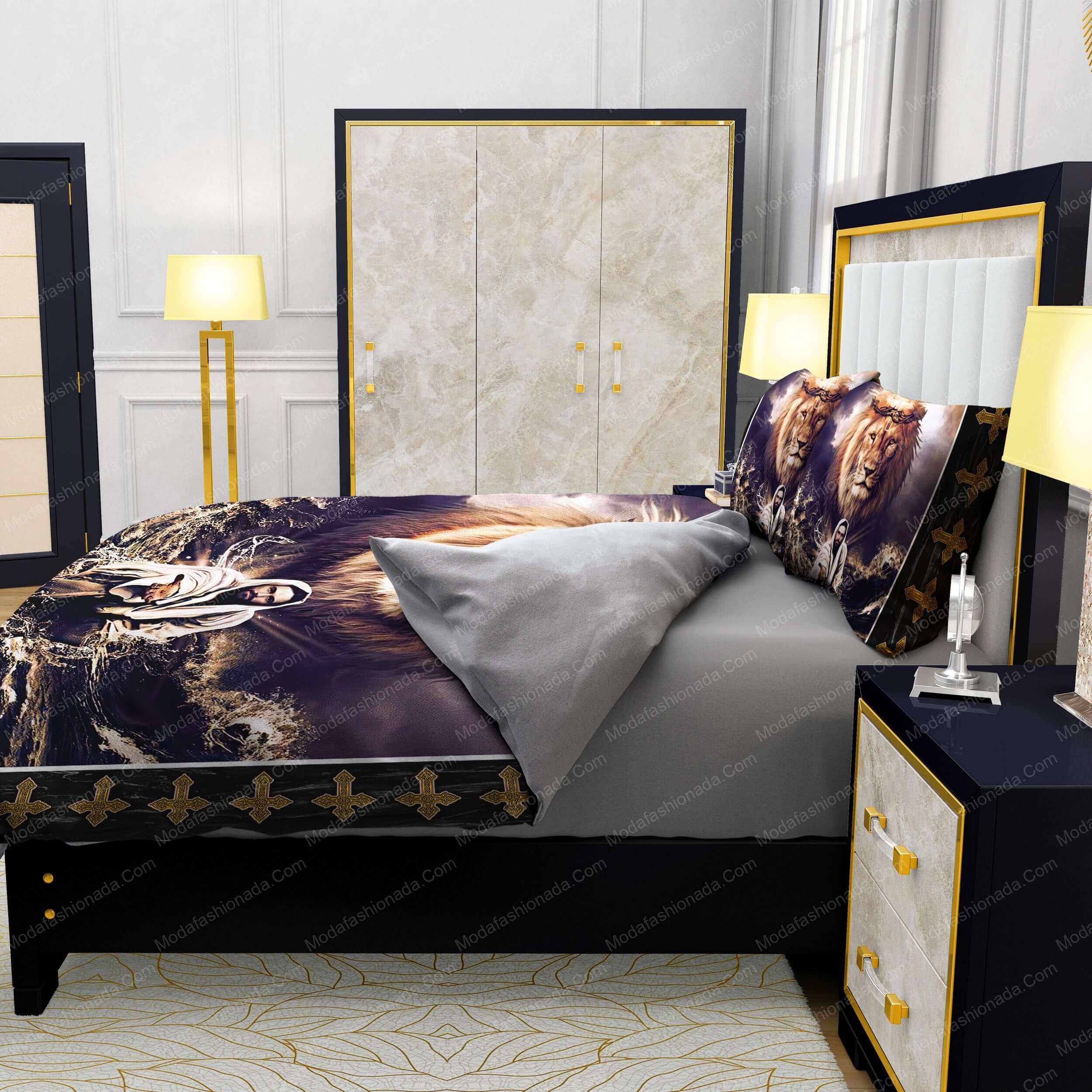 Jesus Reaching In The Water Lion Bedding Sets - Modafashionada.Com Jesus Reaching In The Water Lion Bedding Sets - Modafashionada.Com