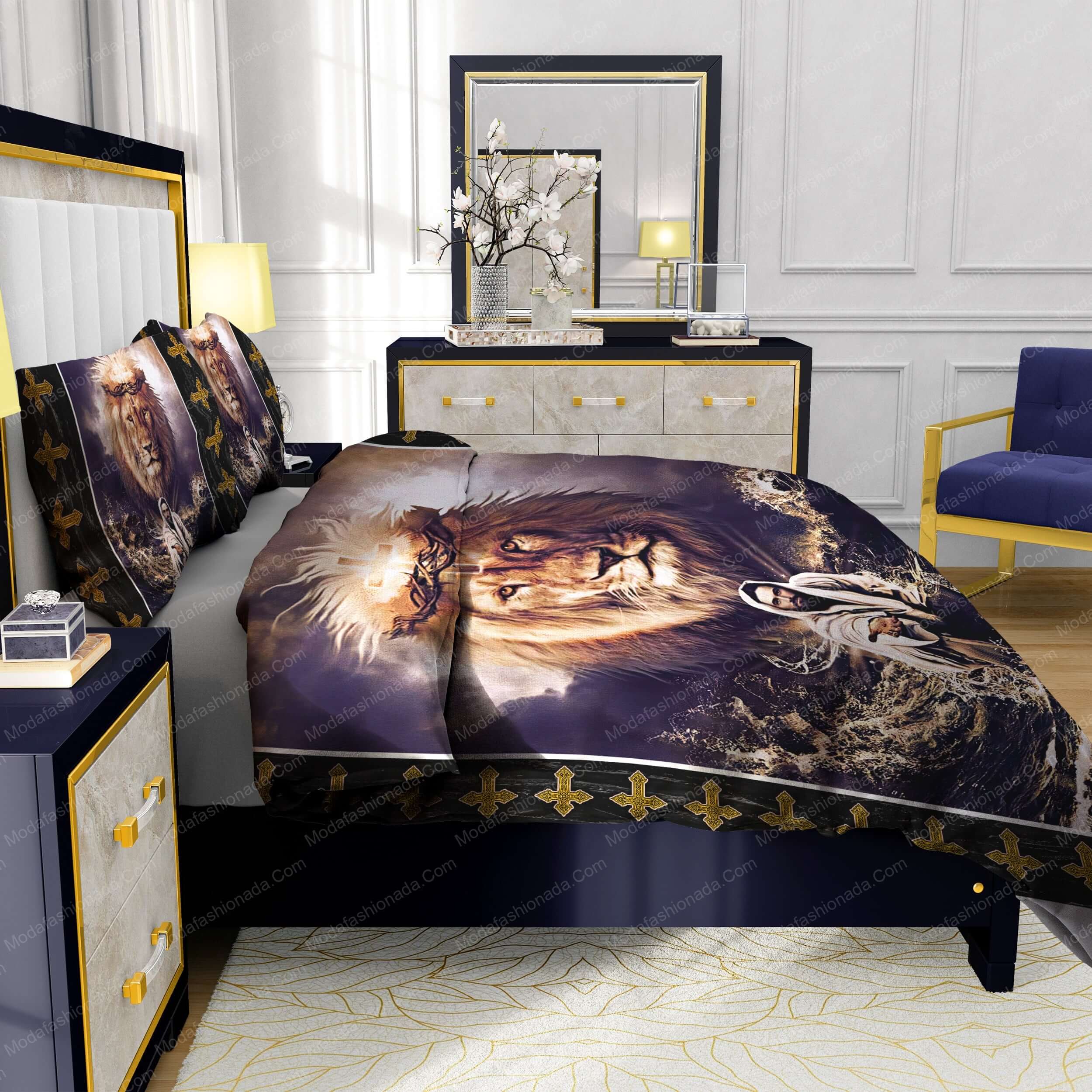 Jesus Reaching In The Water Lion Bedding Sets - Modafashionada.Com Jesus Reaching In The Water Lion Bedding Sets - Modafashionada.Com