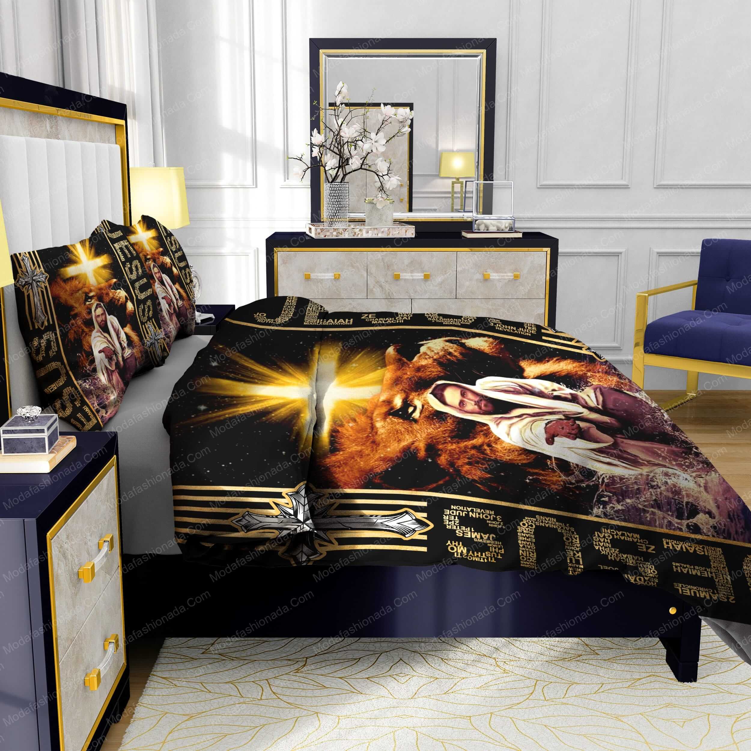 The Lion Of Judah, Jesus Reaching Out His Hand Bedding Sets - Modafashionada.Com The Lion Of Judah, Jesus Reaching Out His Hand Bedding Sets - Modafashionada.Com