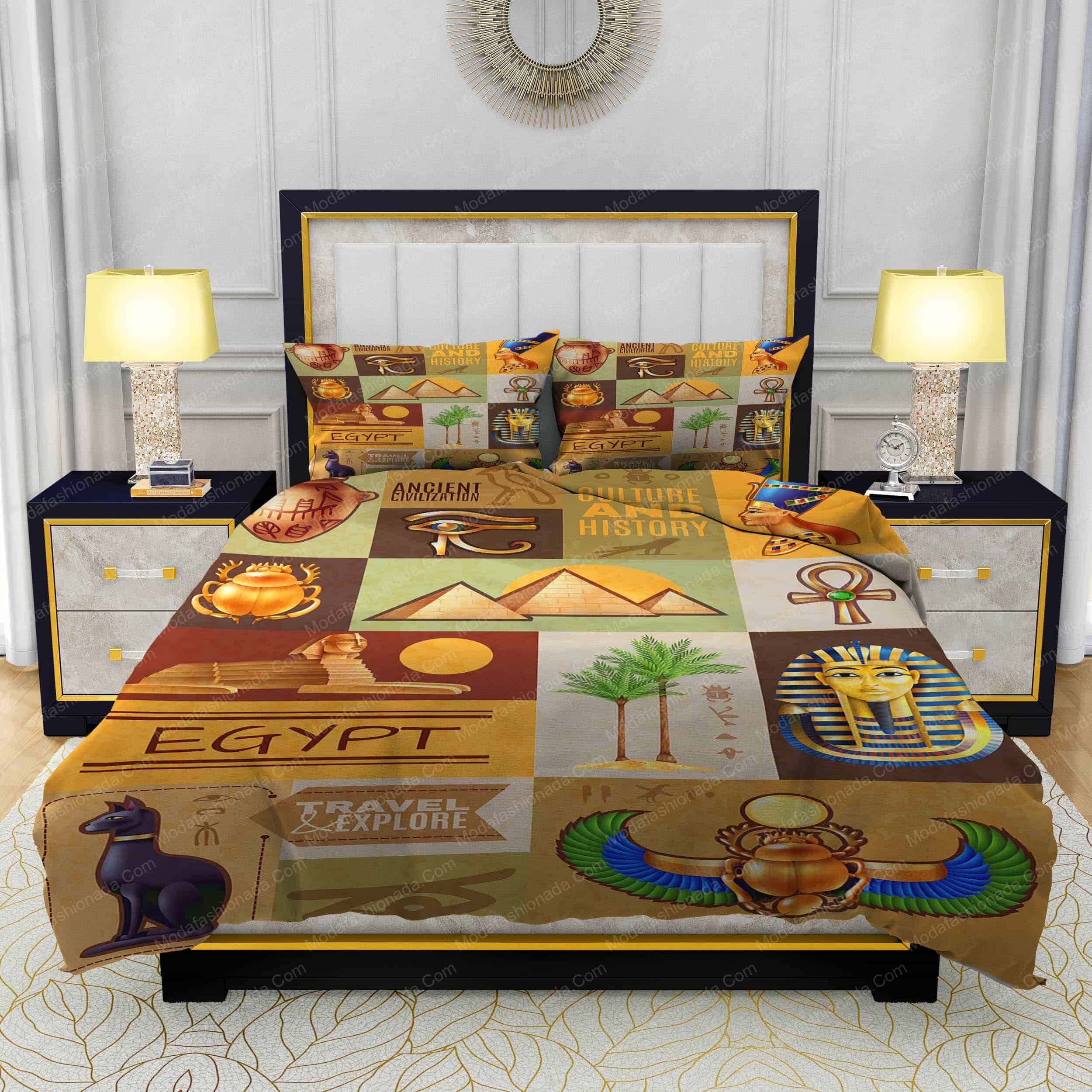 Egypt Signs And Symbols Bed Sets