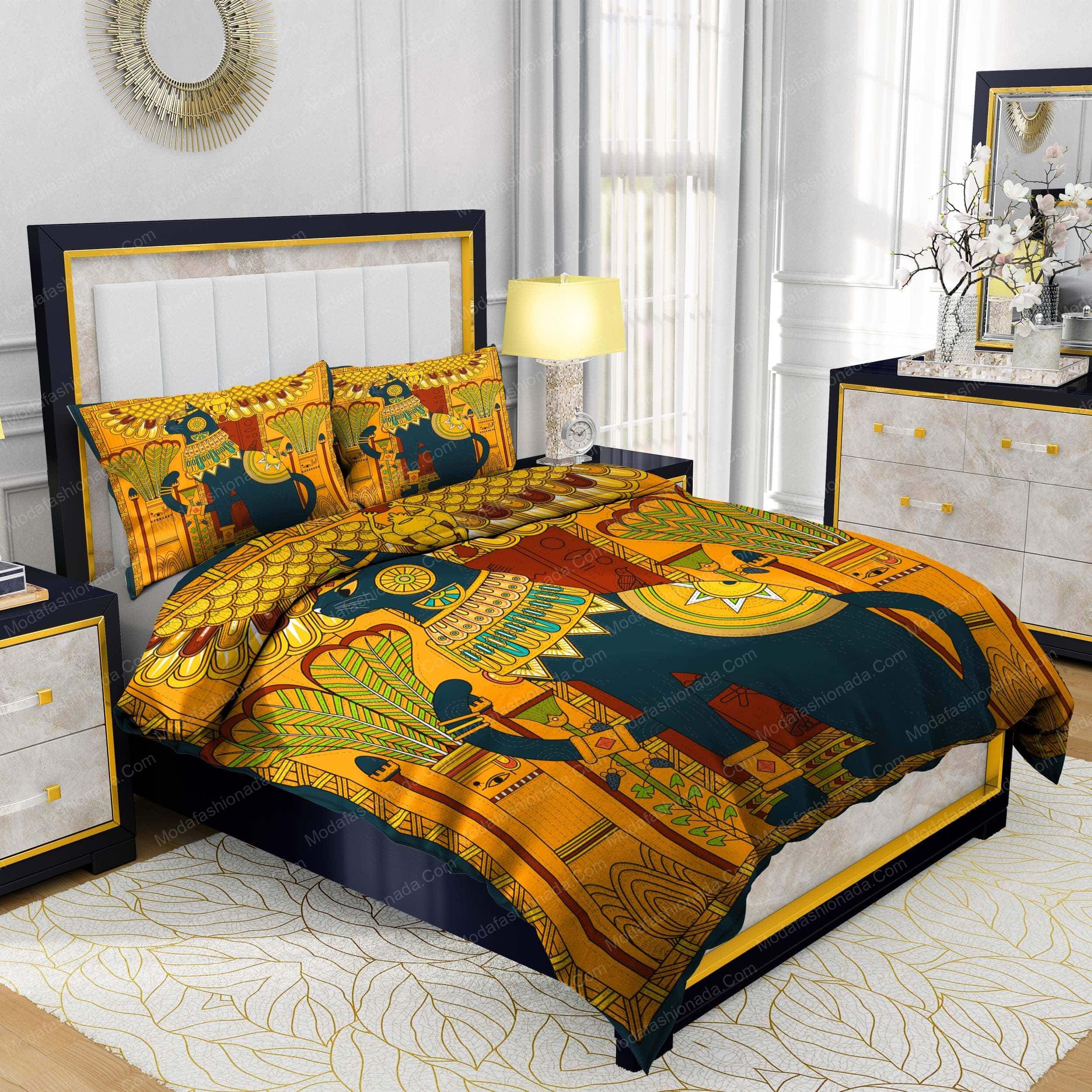 Elegant Cat In Egypt Style Bedding Sets Elegant Cat In Egypt Style Bedding Sets