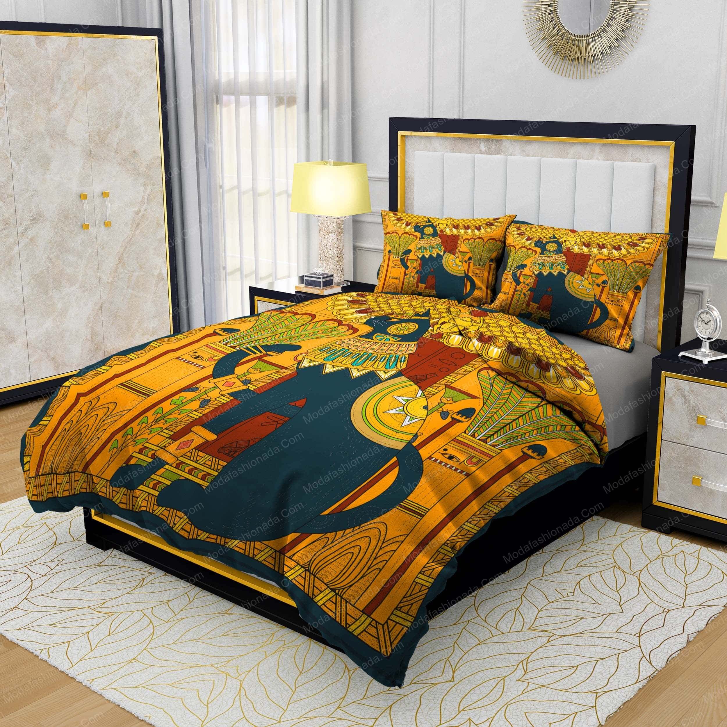 Elegant Cat In Egypt Style Bedding Sets Elegant Cat In Egypt Style Bedding Sets