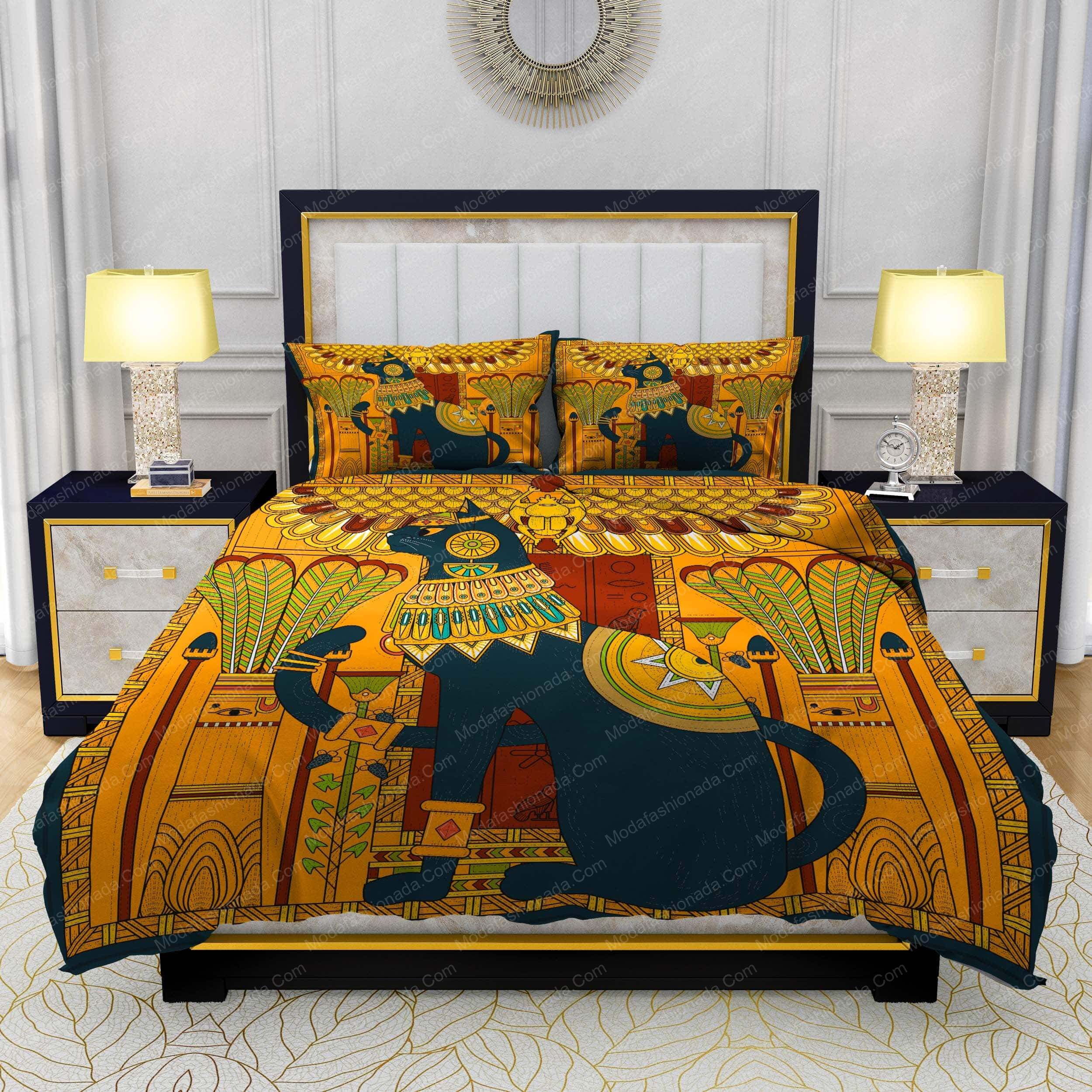 Elegant Cat In Egypt Style Bedding Sets